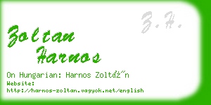 zoltan harnos business card